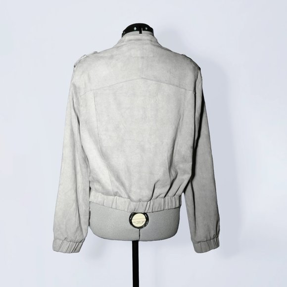 Blank NYC Women's Faux Suede Moto Bomber - Picture 3 of 7